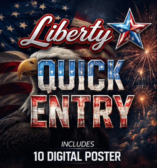 QUICK ENTRIES - 20 ENTRIES + 10 BONUS