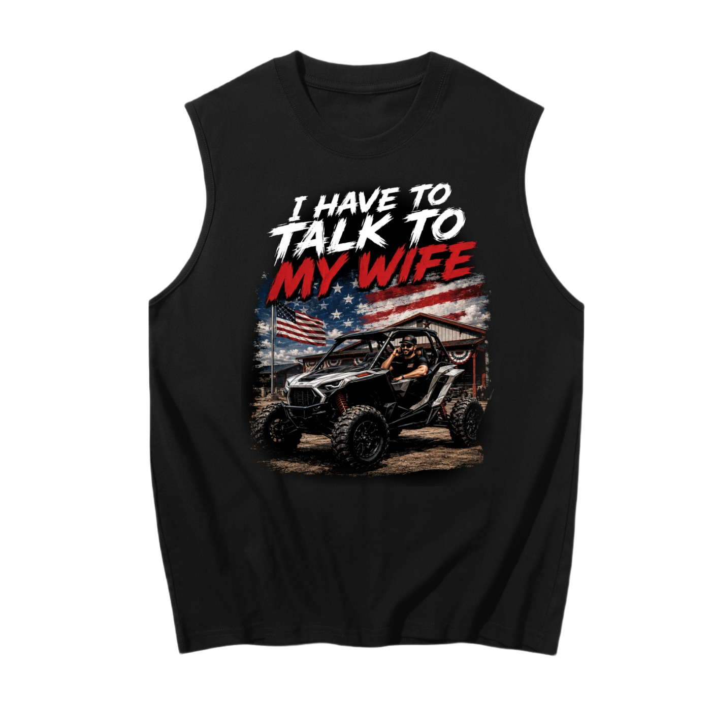 FWFL - I HAVE TO TALK TO MY WIFE TANK TOP