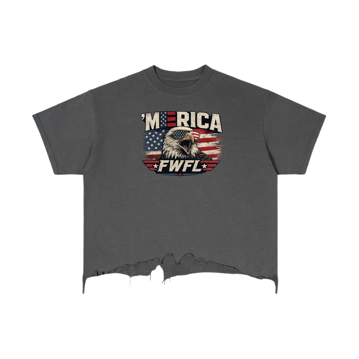 FWFL - CROP USA T-SHIRT