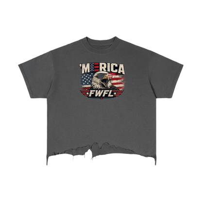 FWFL - CROP USA T-SHIRT