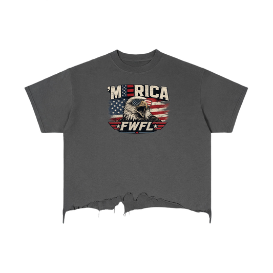 FWFL - CROP USA T-SHIRT