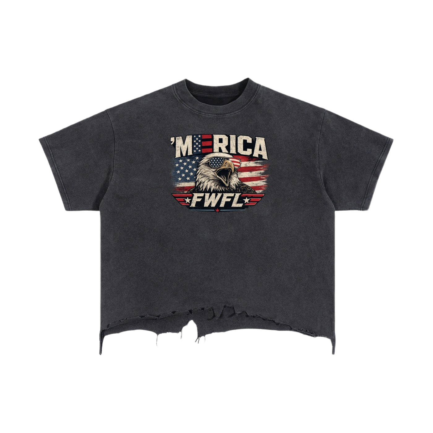 FWFL - CROP USA T-SHIRT