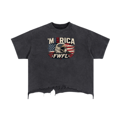 FWFL - CROP USA T-SHIRT