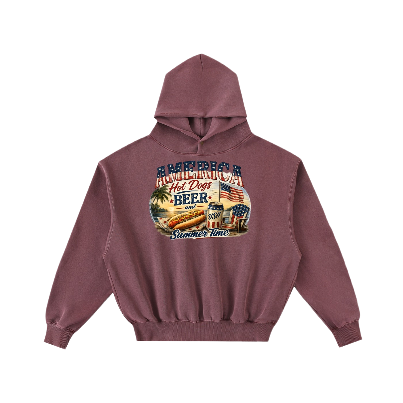 FWFL - HOT DOGS AND BEER HOODIE