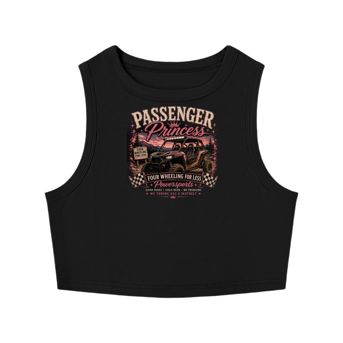 FWFL - PASSENGER PRINCESS CROP TANK TOP
