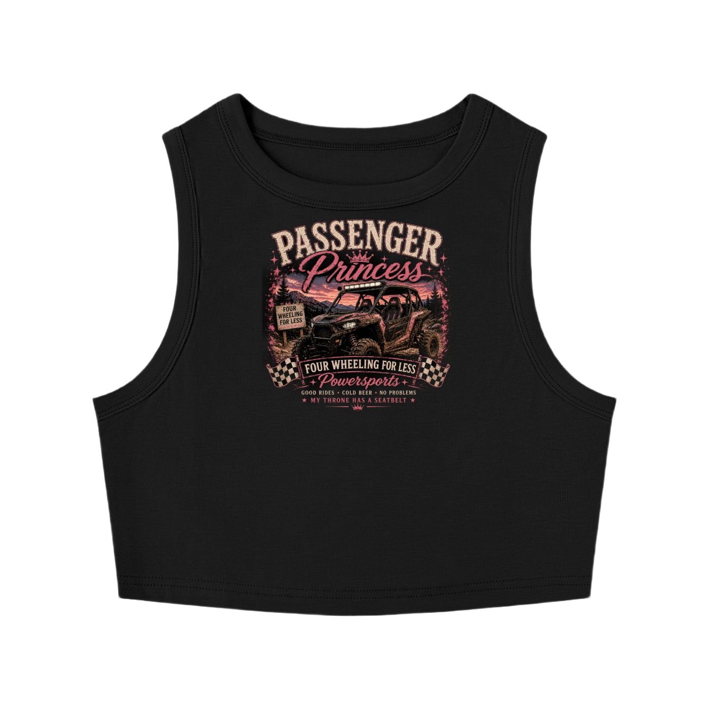 FWFL - PASSENGER PRINCESS CROP TANK TOP