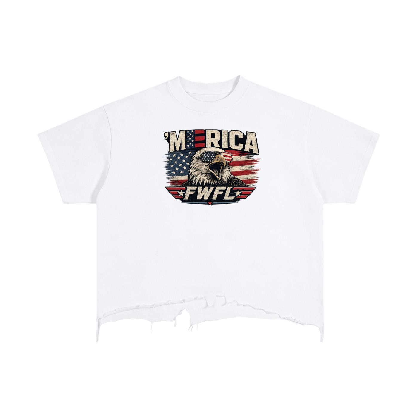 FWFL - CROP USA T-SHIRT