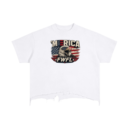 FWFL - CROP USA T-SHIRT